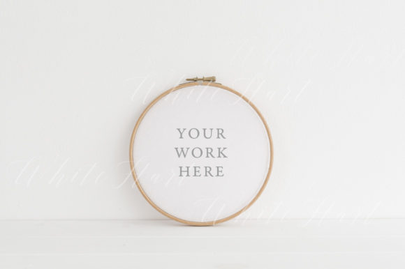 Embroidery Hoop Mockup 18cm 7